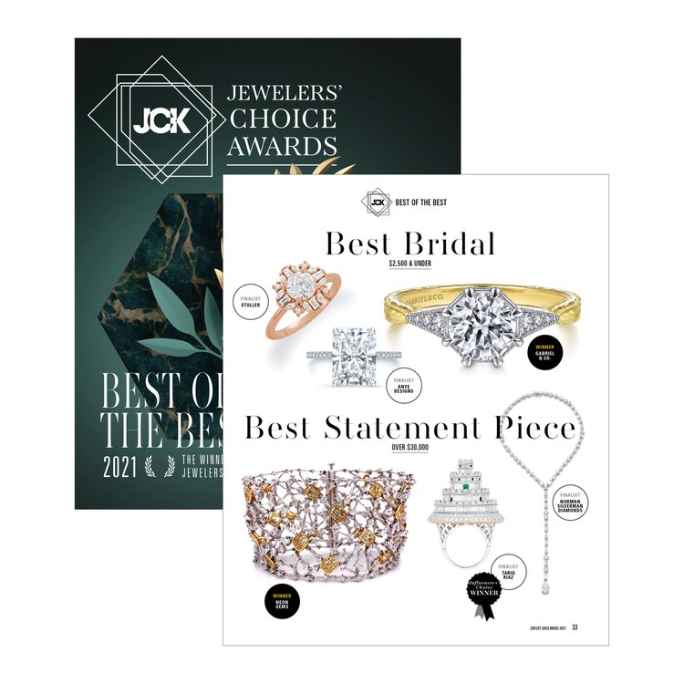 Tariq Riaz Wins Two 2021 JCK Jewelers' Choice Awards for the Al Jahili Ring