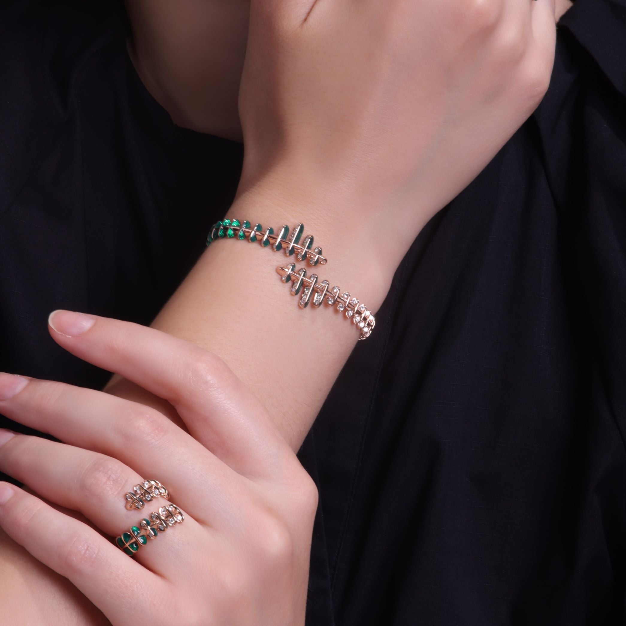 Circle of Life Bracelet - Rose Gold - Top Heavy