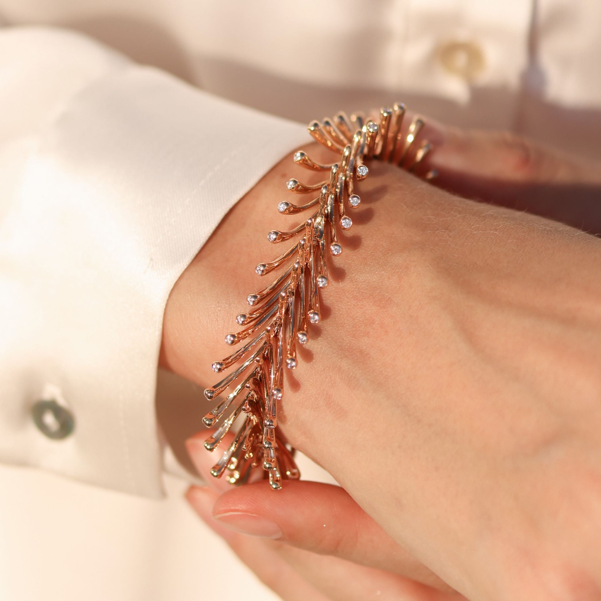 Wishbone Bracelet - Rose Gold