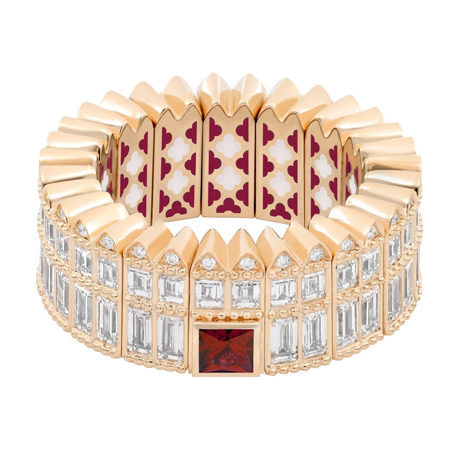 Al Jahili Ruby Ring - Rose Gold
