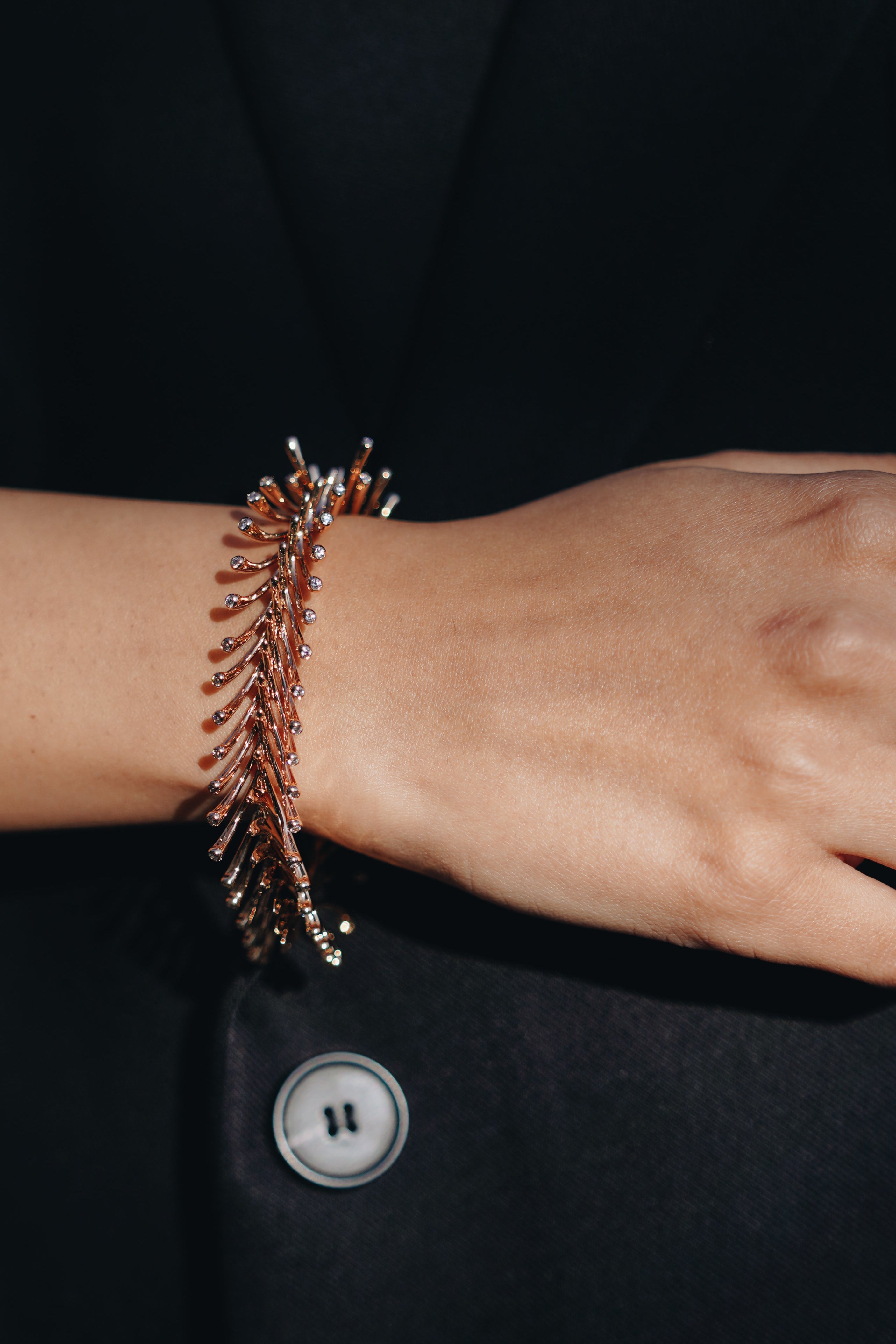 Wishbone Bracelet - Rose Gold