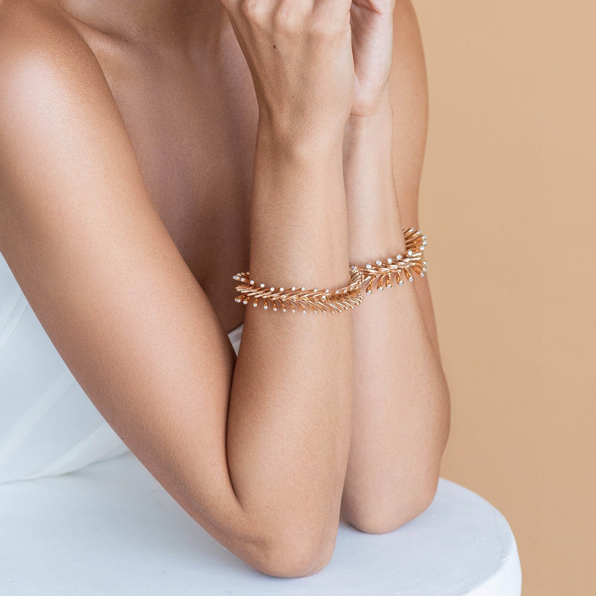 Wishbone Bracelet - Rose Gold