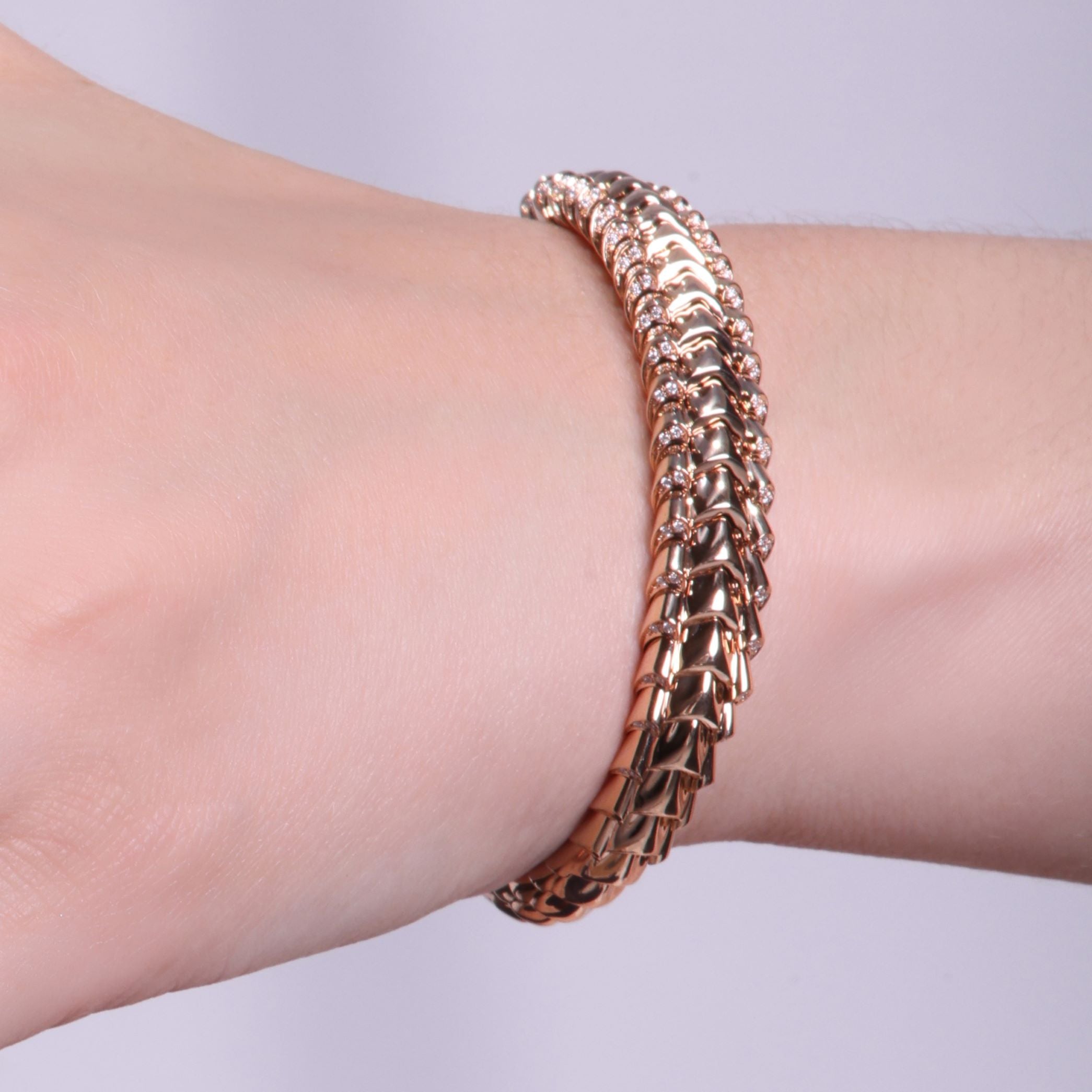 Close-up of intricate date palm "nakhl" design on Date palm Bracelet by Tariq Riaz