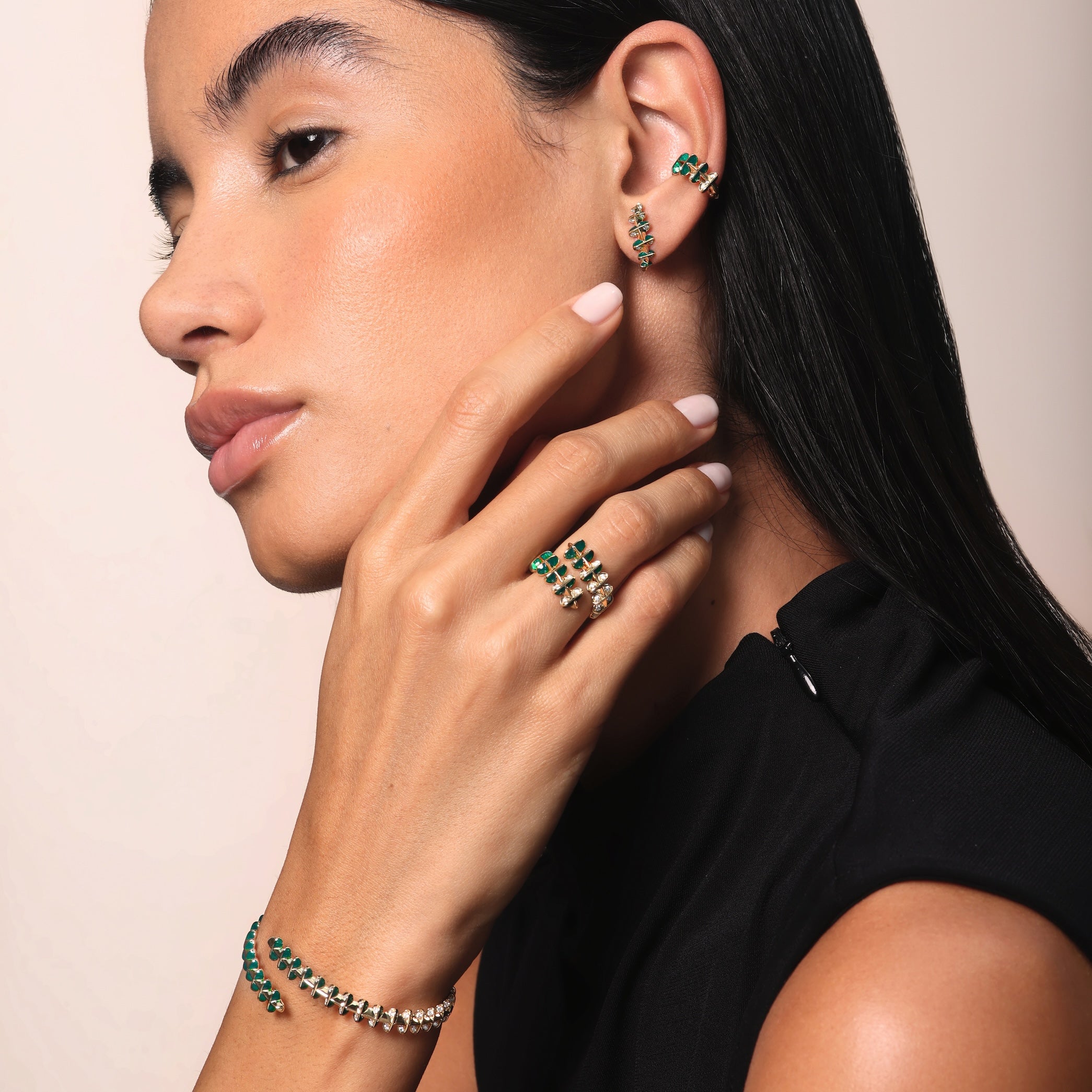 Circle of Life S-Studs Earrings - Yellow Gold