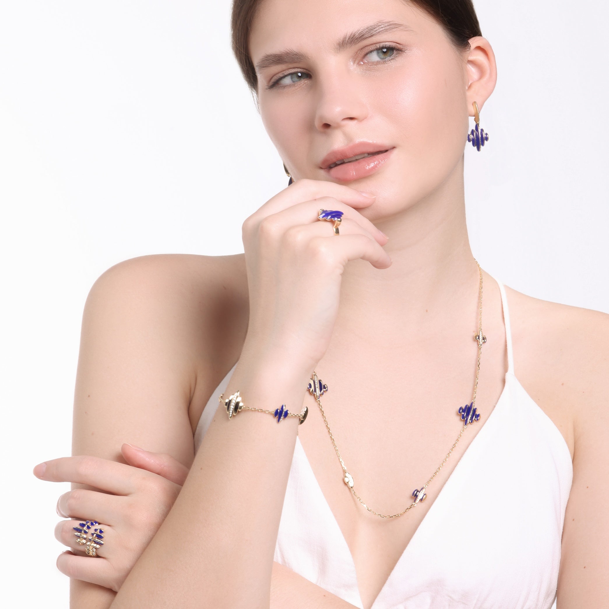 Circle of Life Bombe Earrings - Rose Gold