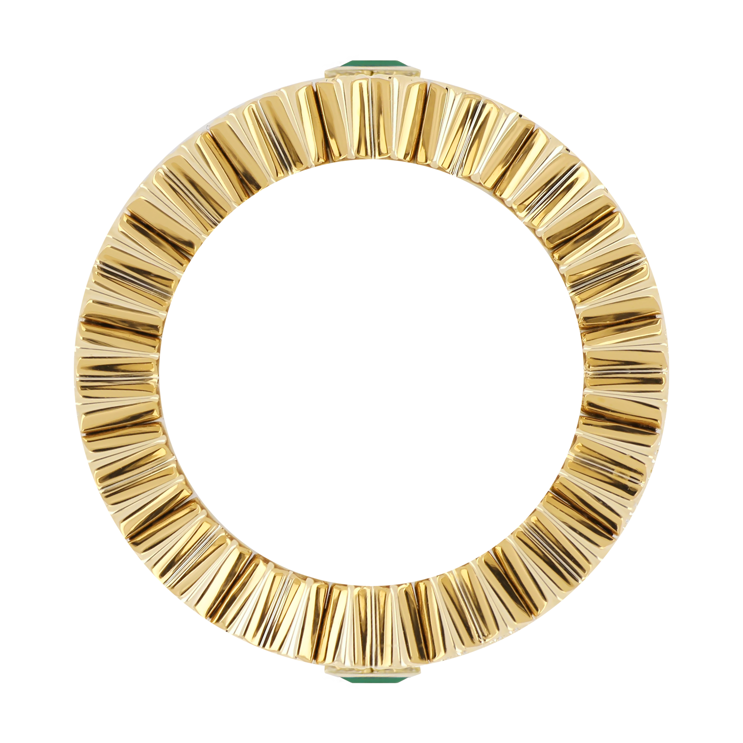 Al Jahili Travorite Ring - Yellow Gold