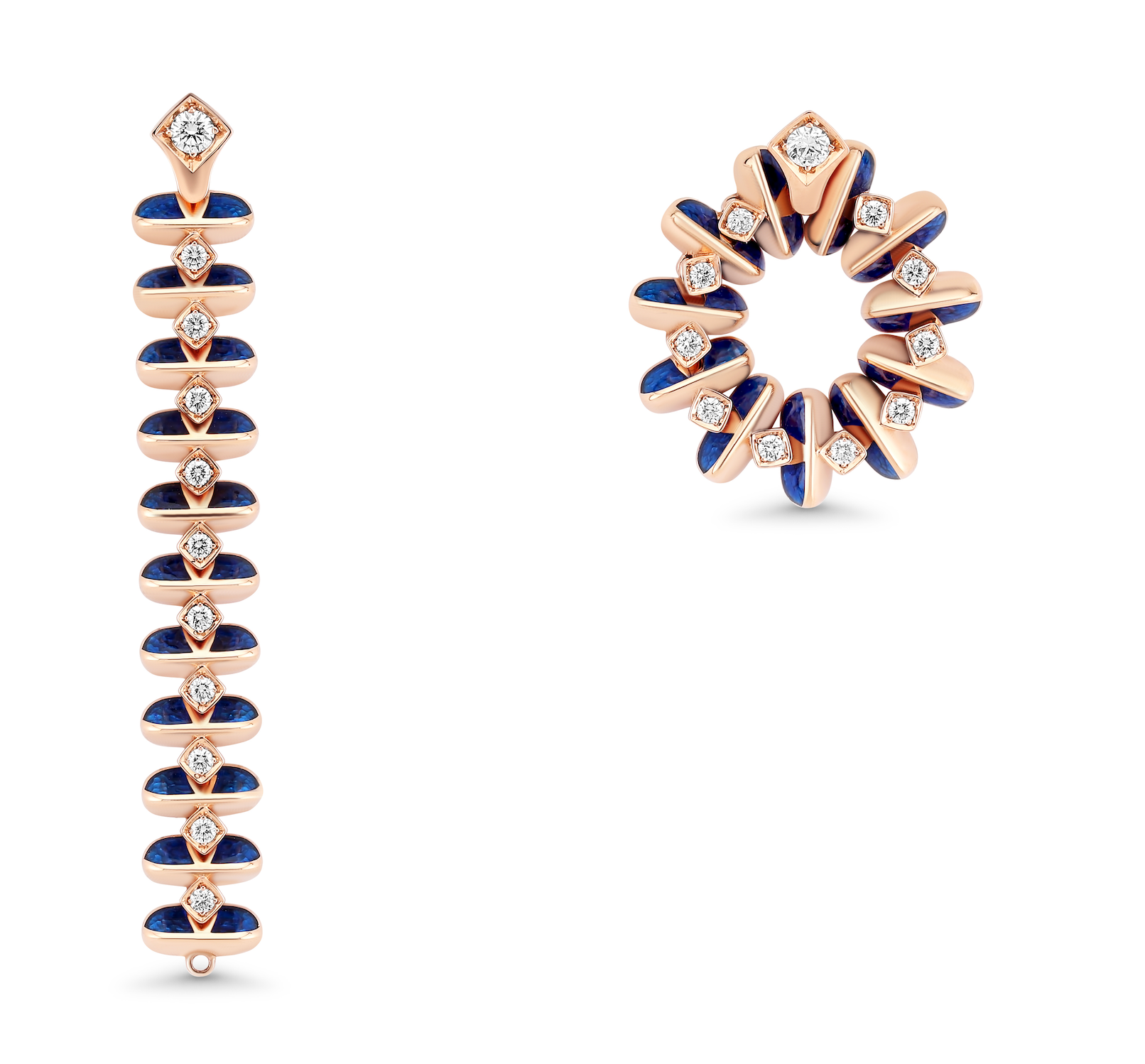 Circle of Life S Diamond Earrings (Convertible)