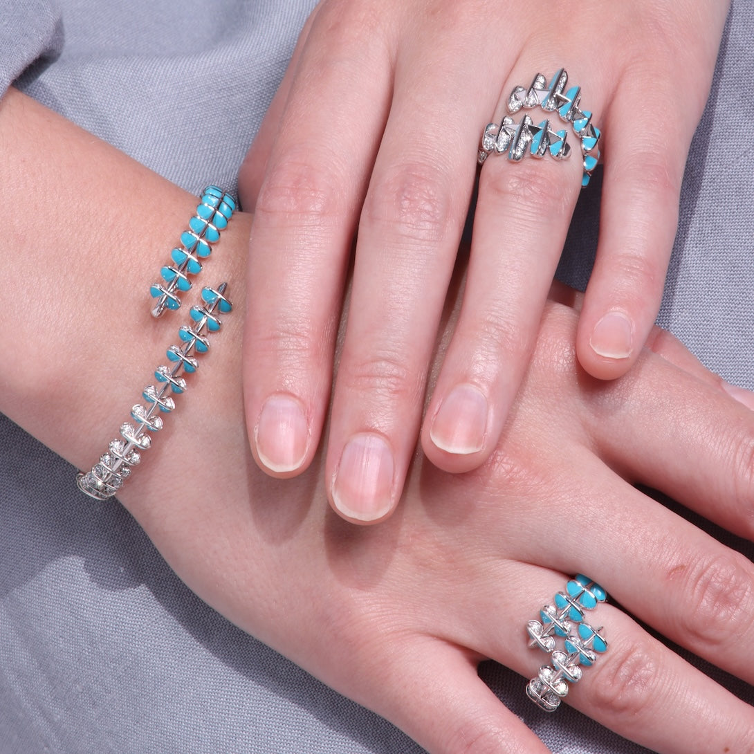 Circle of Life Single Bracelet - White Gold