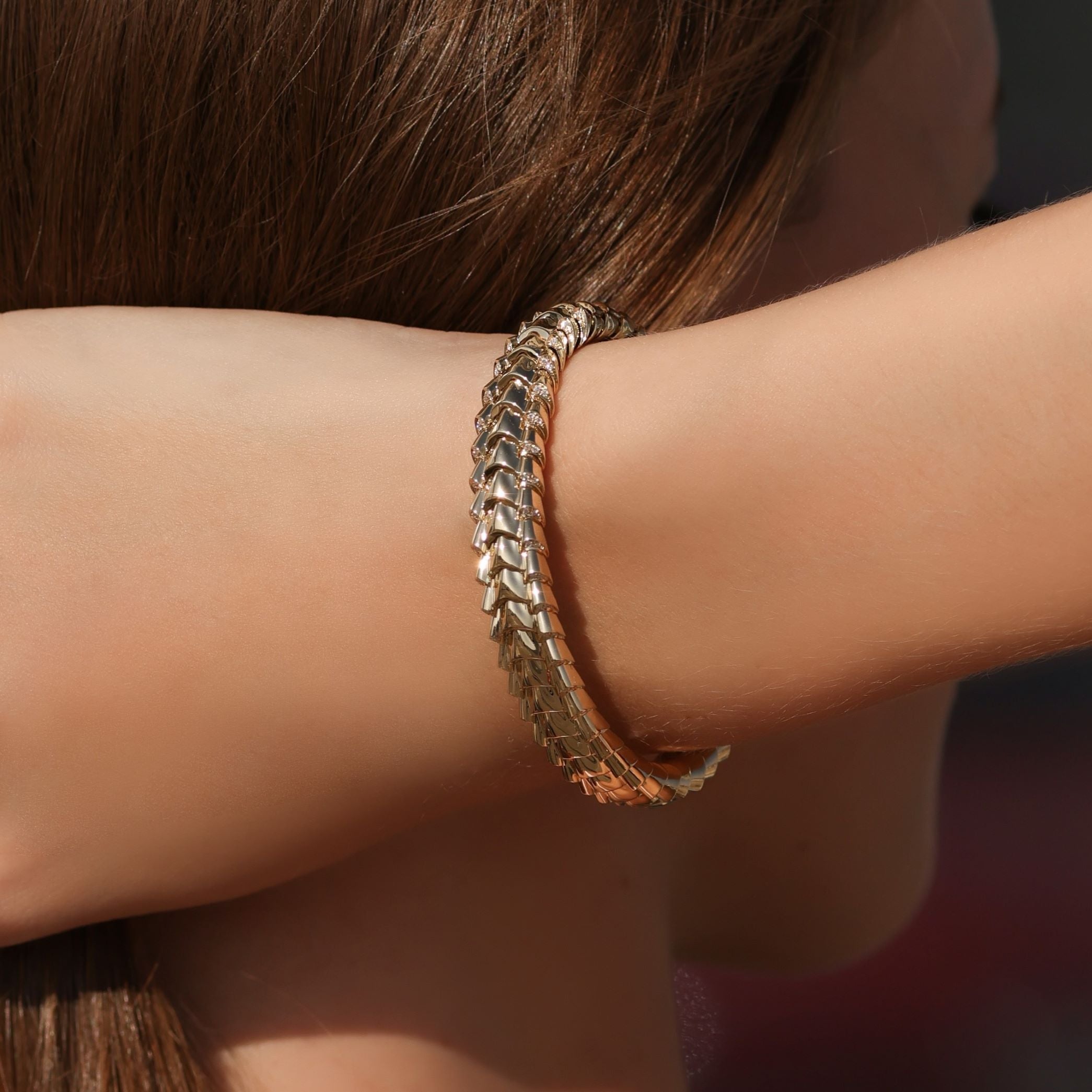 Date Palm Bracelet - Yellow Gold